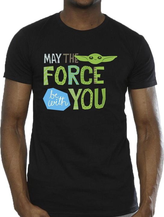 Immagine prodotto Star Wars The Mandalorian May The Force Be With You Maglietta Uomo (4XL)