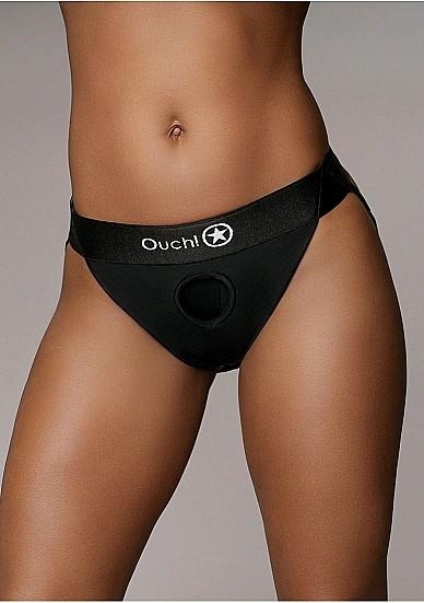 Immagine prodotto Ouch! Vibrating Strap-on Panty Harness - Open Back - M/L
