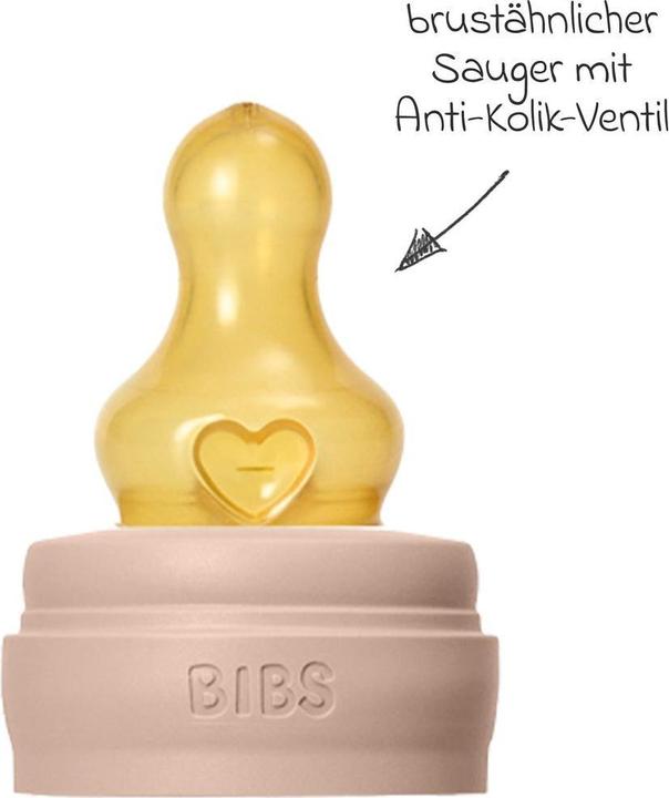 Produktbild Bibs Anti Kolik Flasche Latex 150 ml Slow Flow Blush (150 ml)