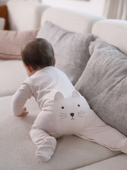 Actual product image Vertbaudet Bio-Kollektion: Baby Strampler mit Katze
