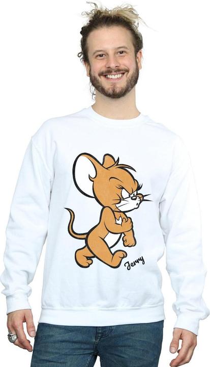 Actual product image Tom & Jerry Mens Angry Mouse Cotton Sweatshirt (3XL)