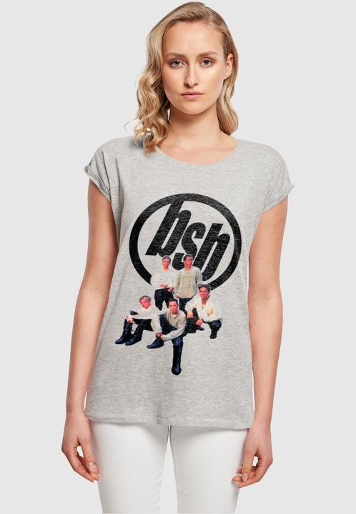 Actual product image Merchcode Ladies Backstreet Boys - Vintage Logo Extended Shoulder Tee - 111603 (XXL)