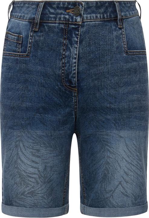Produktbild Ulla Popken Capri Mandy, Palmenmuster, weites Bein, Wascheffekte (58)