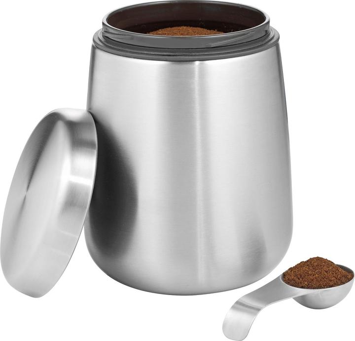 Actual product image Esmeyer Storage jar "Avignon", capacity 1.5 litres made of brushed stainless steel, screw cap made of (1.50 l)