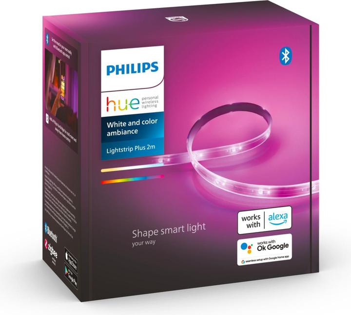 Actual product image Philips Hue Lightstrip Plus (RGBW, 200 cm, Indoor)