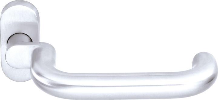 Ogro Drückerlochteil PREMIUM 8100 A FS/6620 - mit Rosette, Alu silber eloxiert (Türgarnitur)