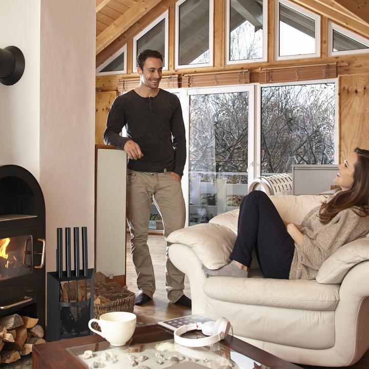 Actual product image Relaxdays Fireplace Companion Set (28.5 x 16 x 61 cm)