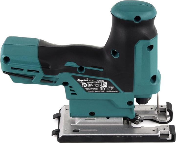 Image du produit Makita JV102DZ Scie à onglets sans fil 12V MAX, moteur BL, sans batteries ni chargeur.