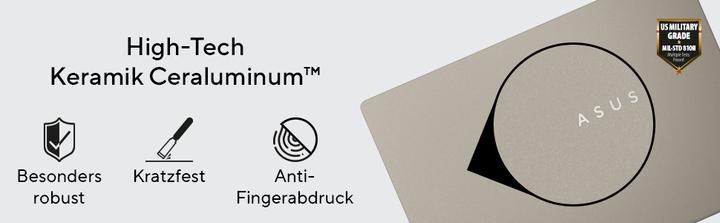 Actual product image ASUS Zenbook A14 (14", Snapdragon X Elite X1E-78-100, 32 GB, 1000 GB, DE)