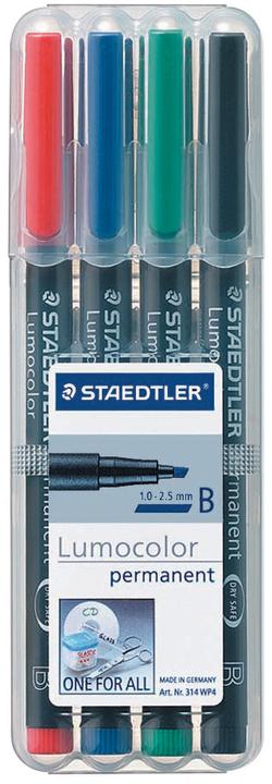 Actual product image Staedtler Lumocolor permanent (Multicoloured, 2.50 mm, 4 x)