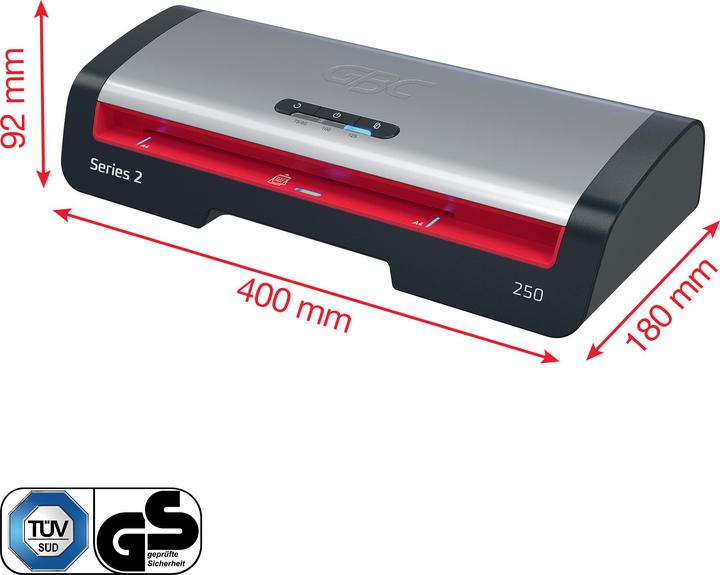 Image du produit GBC Laminiergerät 250 (75 - 125 µm, A4)