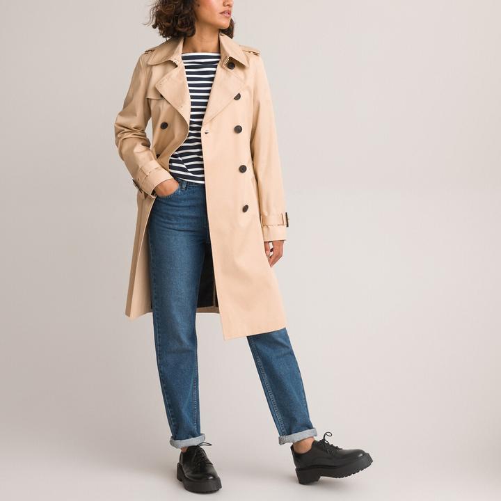 Immagine prodotto La Redoute Collections Camicia a maniche lunghe con scollo a barca e motivo a righe (XS)