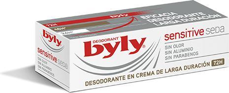 Produktbild Byly ORIGINAL deo cream sensitive 72 horas 25 ml (Roll-on, 25 ml)