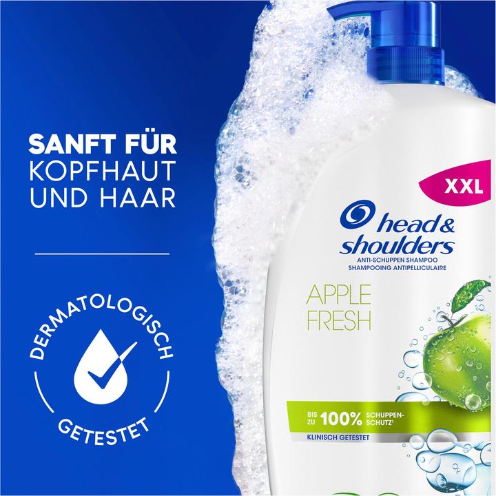 Actual product image Head & Shoulders Apple Fresh (800 ml, Liquid shampoo)