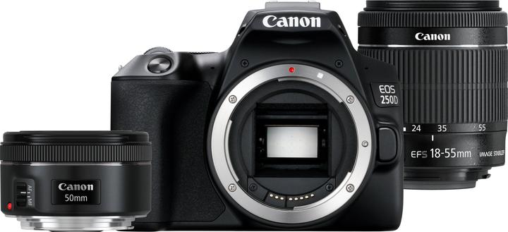 Actual product image Canon EOS 250D (29 - 88 mm, 24.10 Mpx, APS-C / DX)