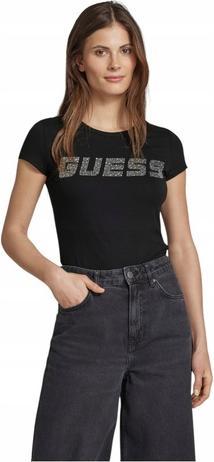 Actual product image Guess Damen T-Shirt New Kiara T-Shirt Schwarz (L)