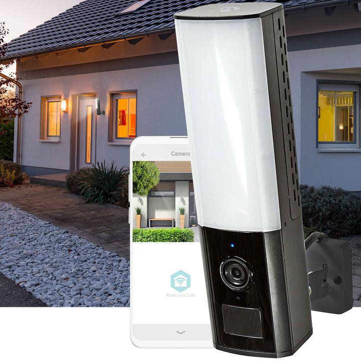 Actual product image Nedis SmartLife Outdoor Camera | Wi-Fi | Ambient Light | Full HD 1080p | IP65 | Cloud Storage (optionala (1920 x 1080 Pixels)