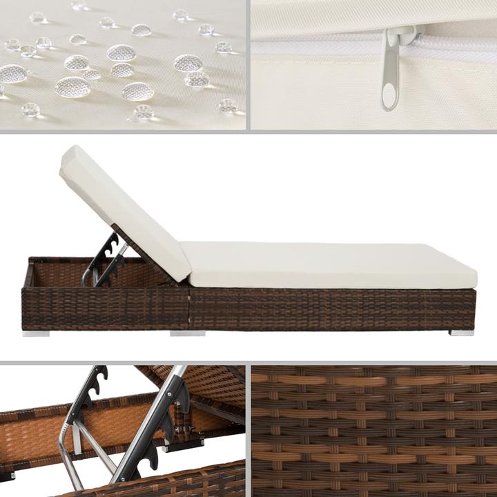 Immagine prodotto tectake Sedie a sdraio (184 cm)