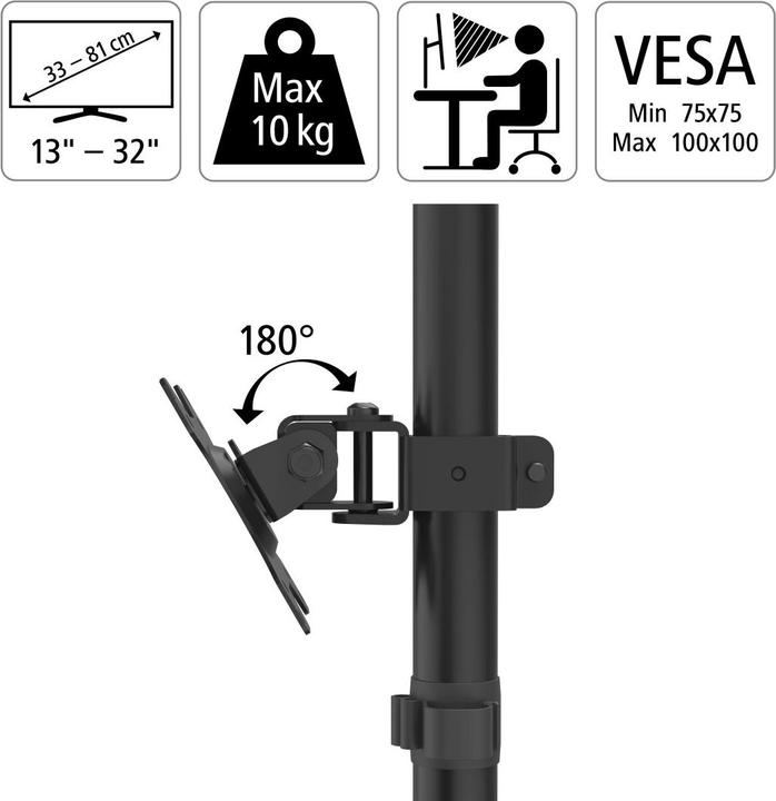 Produktbild Hama Monitorhalterung (Wand, 31.89")