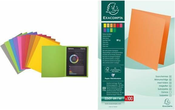 Actual product image Exacompta File cover ROCK'S, DIN A4, 80 gsm, black (A4, 100 x)