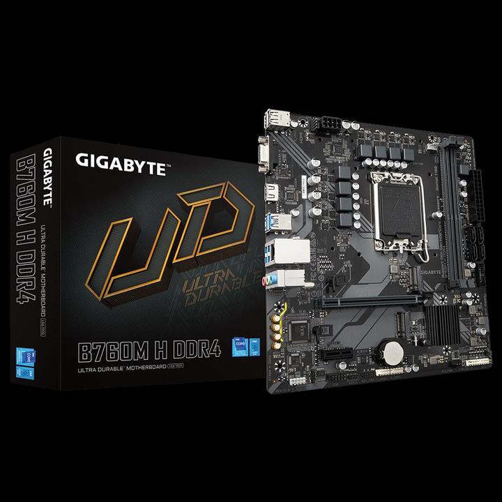 Image du produit Gigabyte MB H DDR4 B760,S1700,mATX,Intel (LGA 1700, Intel B760 Express, mATX)