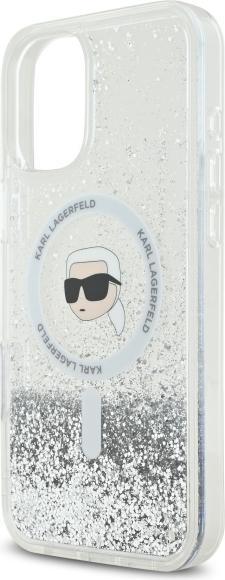 Image du produit Karl Lagerfeld KLHMP16MLGKISGH iPhone 16 Plus 6.7" hardcase transparent Liquid Glitter Karl Head Ma (Apple iPhone 16 Plus)