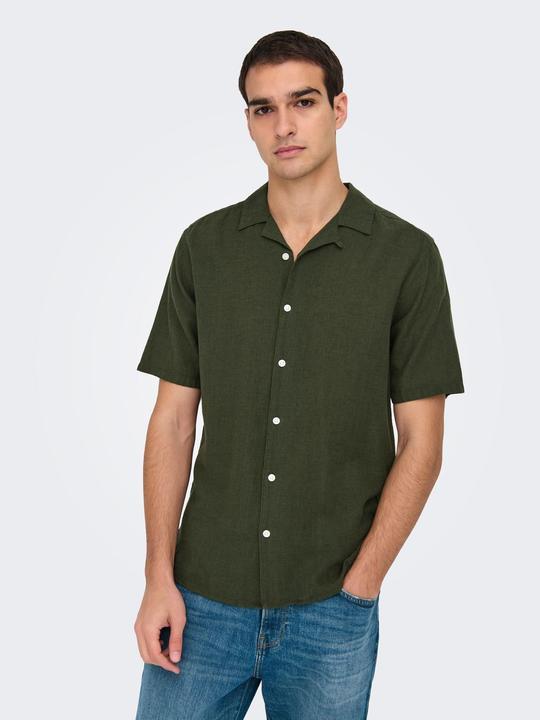 Immagine prodotto Only & Sons Onscaiden Life Ss Solid Resort Linennoos (S)