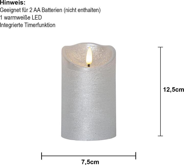 Image du produit Star Trading Bougie LED Pillar Flamme Rustic (1 x)