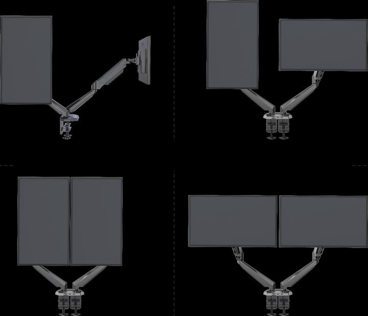 Actual product image Rockstable Prof. Double USB Black (Table, 32")