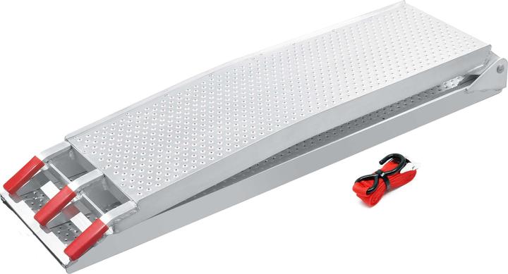 Produktbild Wiltec Auffahrrampe 215cm 340kg faltbar Quad ATV Alu Auffahrschiene Laderampe