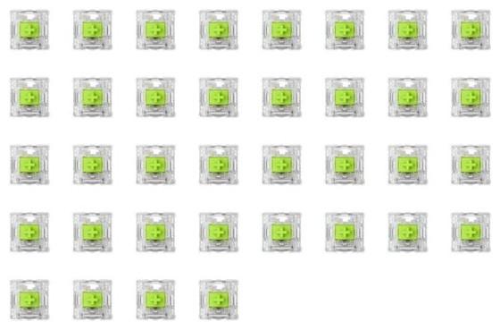 Produktbild Glorious PC Gaming Race Glorious Raptor Switch, mechanisch, 5-Pin, clicky, MX-Stem, 55g - 36 Stück