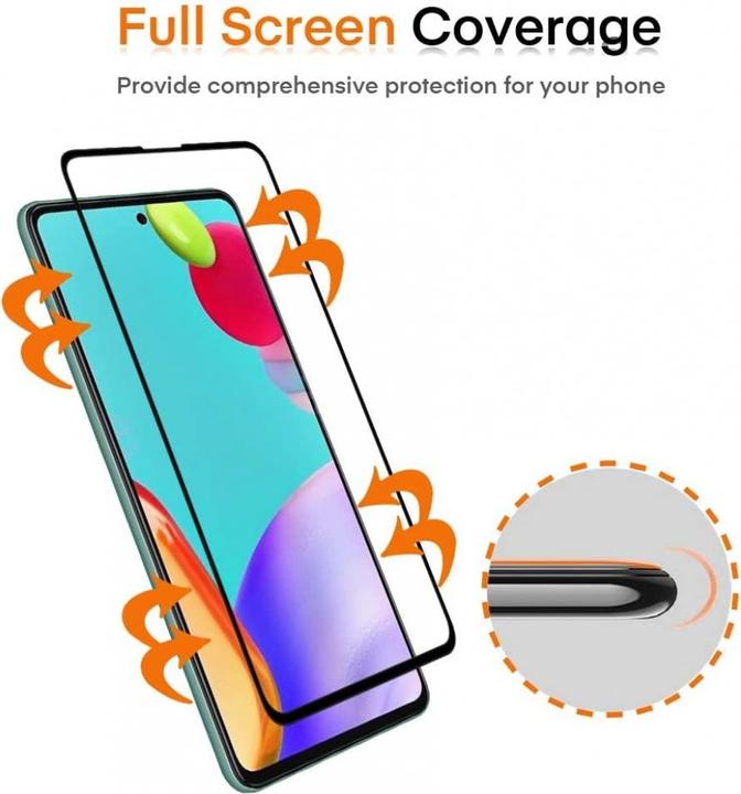 Produktbild Screenguard Samsung Galaxy A52 Full Screen Panzerglas Schutzfolie 2.5D 9H (1 Stück, Samsung Galaxy A52)