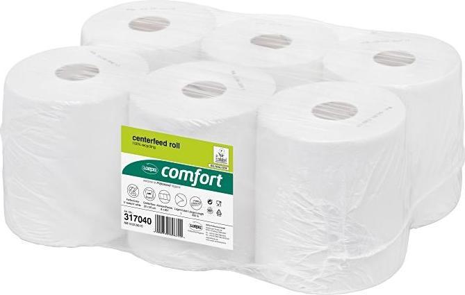 Produktbild Gembird Centre Feed Rolls for Feed point system RPMB1300,1-Ply, 300m, recycled tissue, (6pc (6 x)