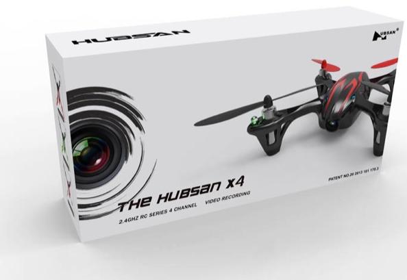 Immagine prodotto Hubsan X4 Versione con telecamera a quadruplo schermo (7 min, 50.20 g, 0.30 Mpx)