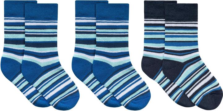 Produktbild Normani Kinder-Ringel-Thermosocken (3er Pack, 23 - 26)