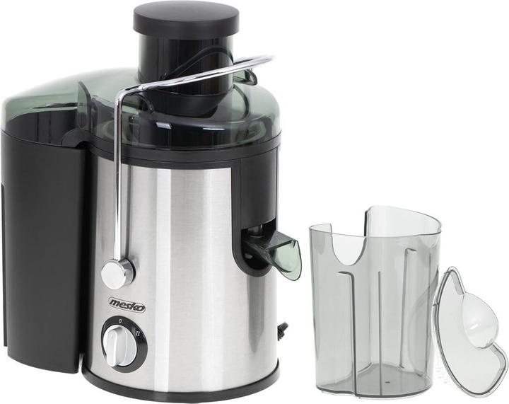 Actual product image Mesko Juicer MS 4126b Stainless steel, 600 W, Number of speeds 3 (EU plug)