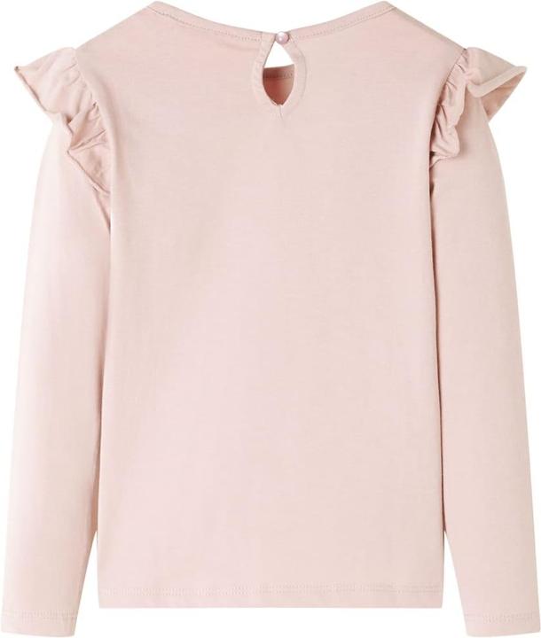 Image du produit VidaXL T-shirt manches longues enfant Rose 140,Matière : 100 % coton,Couleur (140)