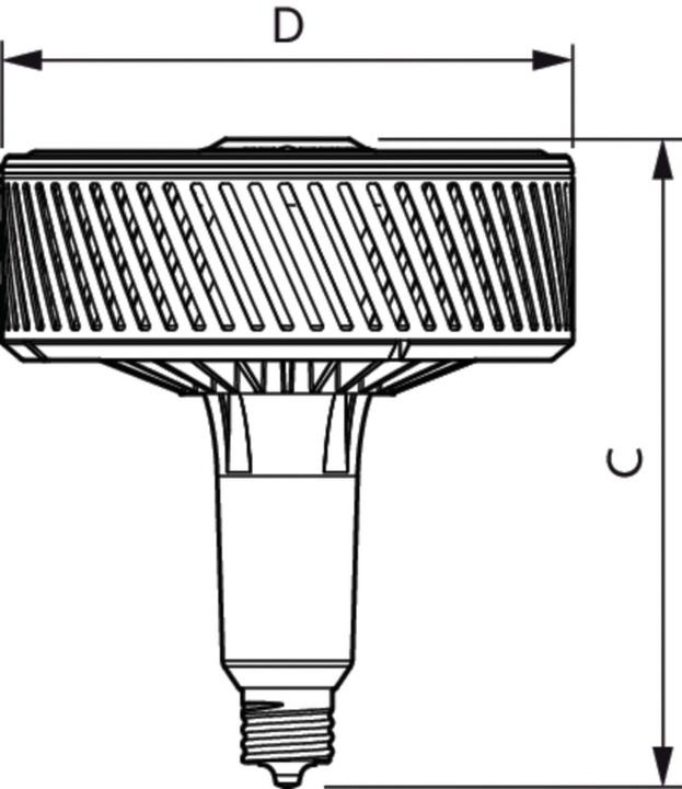 Actual product image Philips Professional Lamp Tforce LED 95W E40 840 60° (E40, 95 W, 13000 lm, 1 x, A)