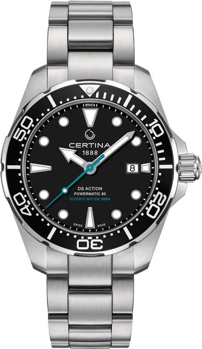 Actual product image Certina DS Action Diver Powermatic 80 (Analogue wristwatch, Diving watch, 43 mm)