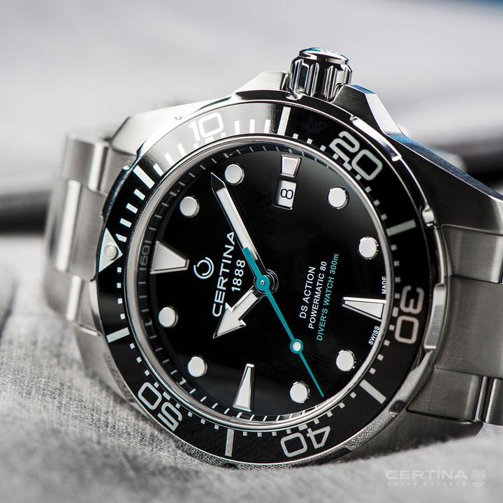 Actual product image Certina DS Action Diver Powermatic 80 (Analogue wristwatch, Diving watch, 43 mm)