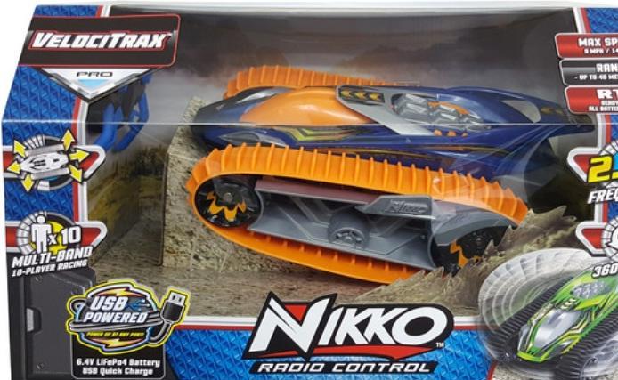 Image du produit Nikko 10031 VelociTrax Voiture RC télécommandée, véhicule tout-terrain à chenilles, batterie LiFePo4