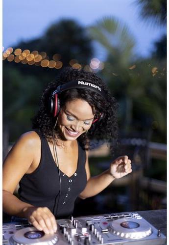 Actual product image Numark Over Ear Headphones HF-175 Red Black (No noise cancelling, Cable)