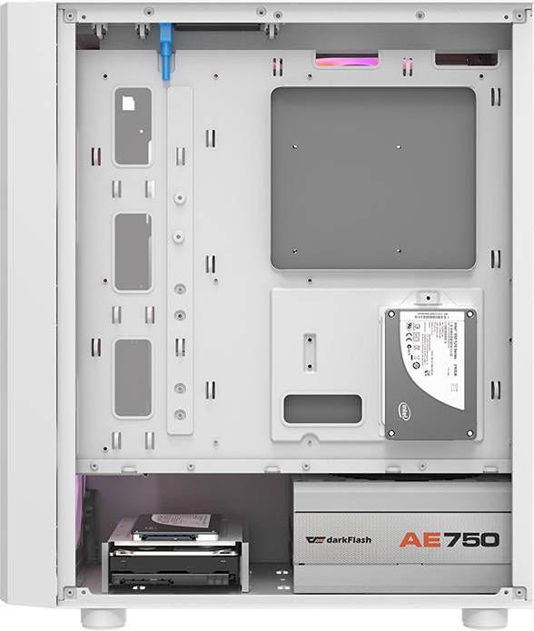Actual product image Darkflash Tech DK360 computer case (white) (ATX, ITX)