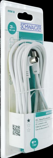 Actual product image Schwaiger Antenna connection cable (75 dB, Antenna cable)