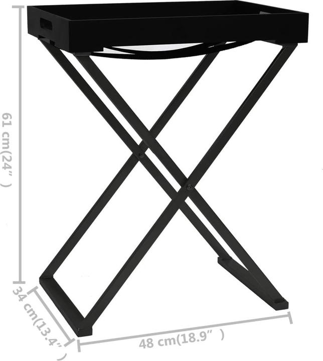 Image du produit VidaXL Table pliable (48 x 34 x 61 cm)