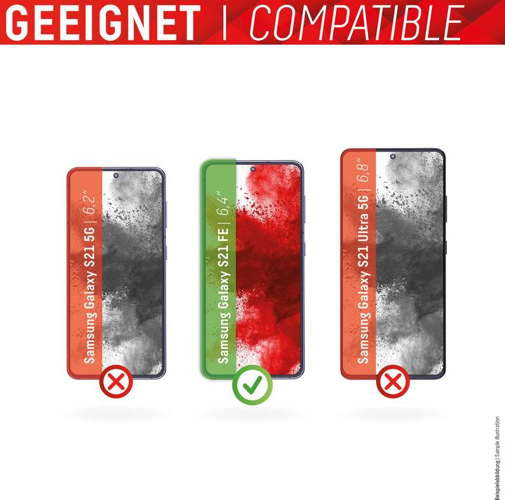Image du produit Displex Real Glass, Full Cover Panzerglas (1 pièce(s), Samsung Galaxy S21 FE 5G)