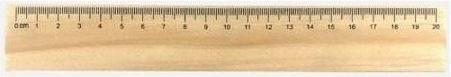 Productafbeelding Ziemia Obiecana Ökologisches Lineal 20 cm aus Kiefernholz (20 cm)