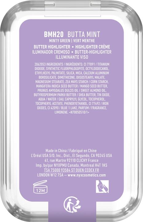 Actual product image NYX Professional Make-Up Buttermelt (20, butta mint, Highlighter, 5 g)