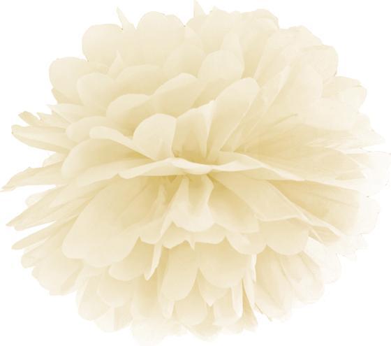 Produktbild Partydeco Tissue paper Pompom, cream, 25cm (1 pkt / 1 pc.)