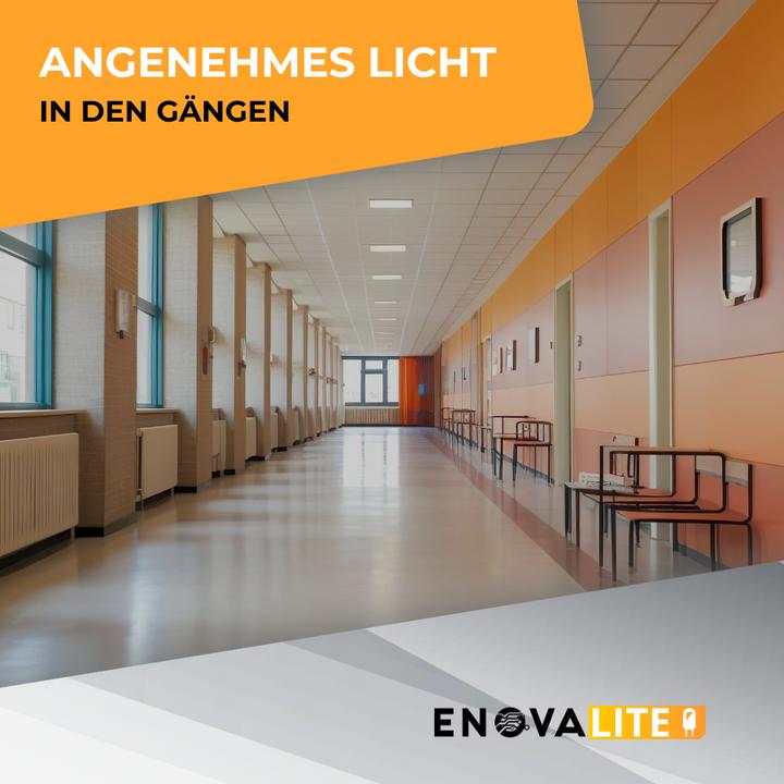 Image du produit Enovalite Pack de 6 panneaux LED, 120x30 cm (3600 lm)